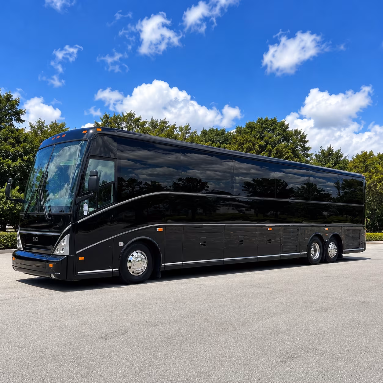 white and black party buses available for jupiter prom night